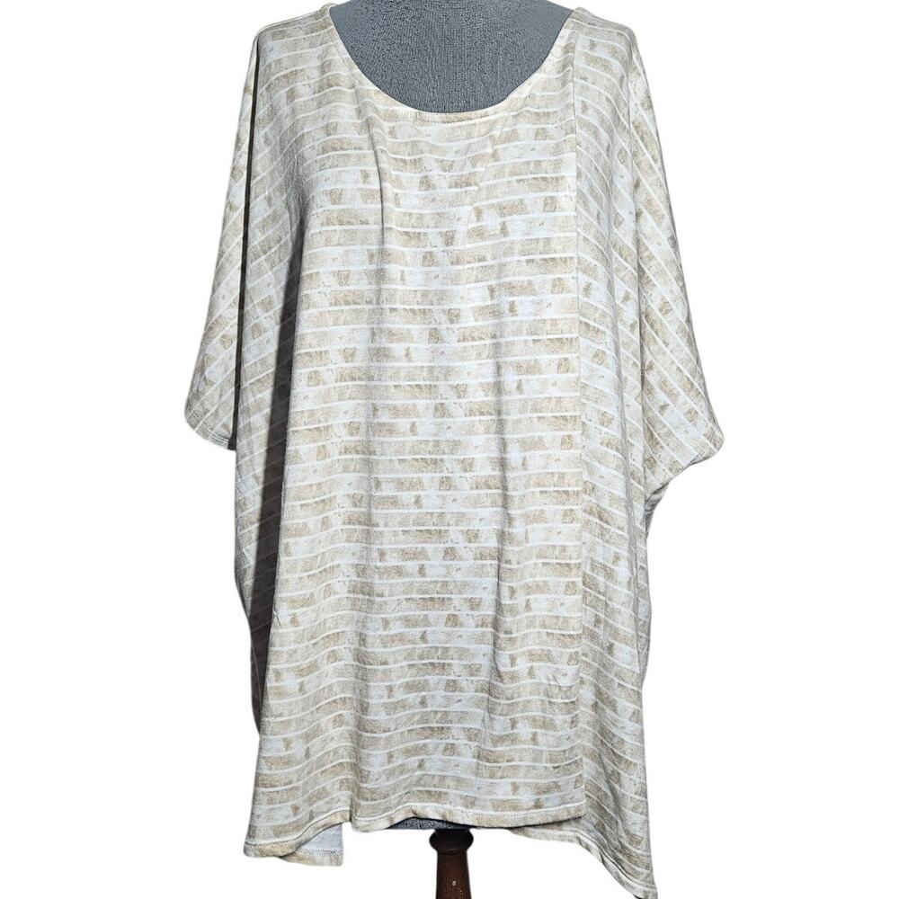 Cream Oversized Tee Size Large